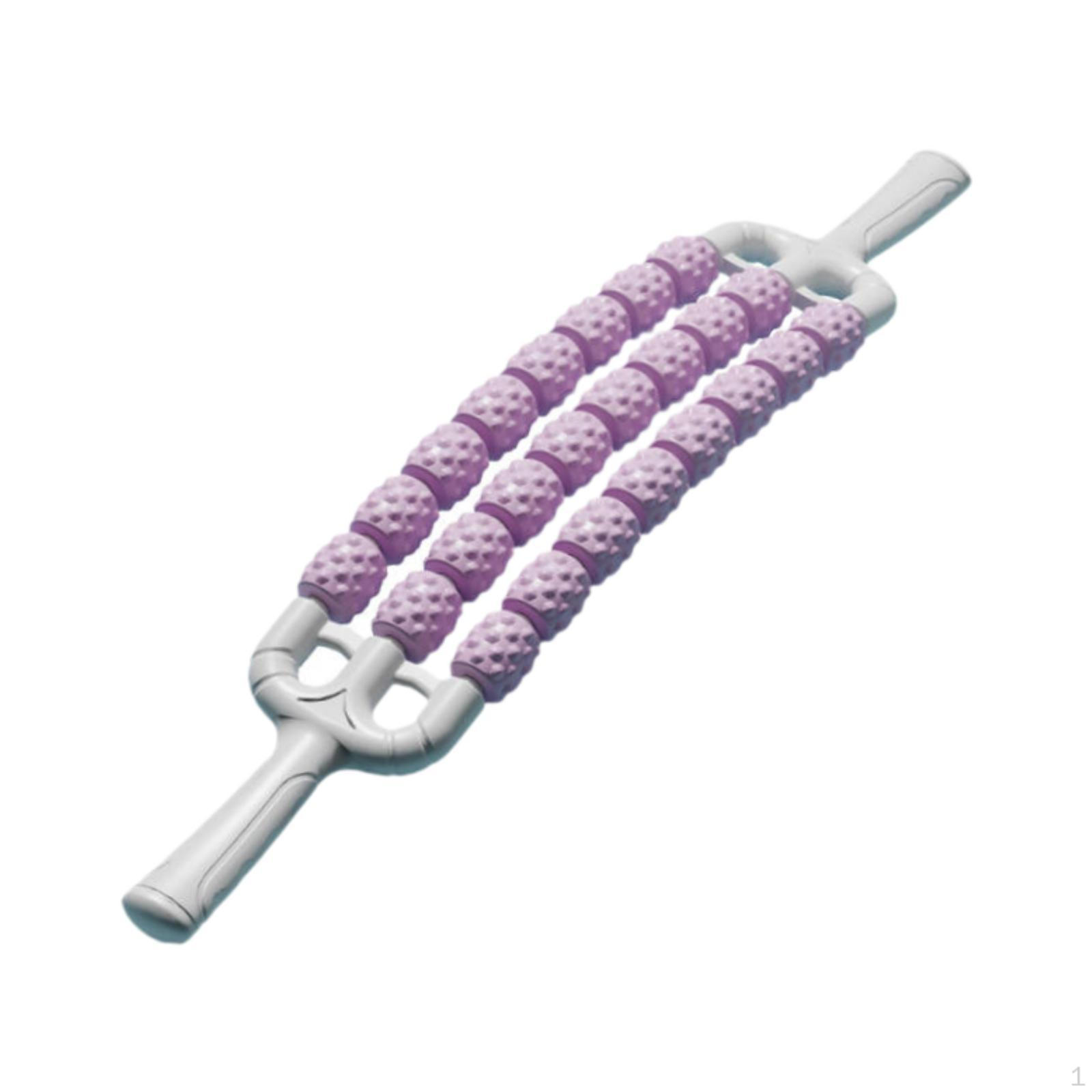 

Массажный ролик сгибаемый ручной нескользящие ручки палка для массажа йоги мышцы для упражнений фиолетовый