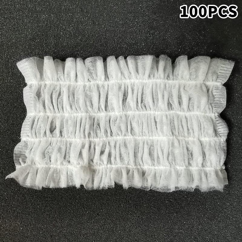 

100 шт. одноразовых повязок на голову, нетканые повязки для спа-салонов, мягкие эластичные повязки для ухода за кожей, легкие и дышащие для путешествий белый