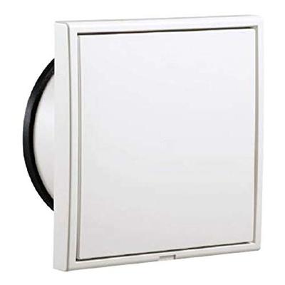 NASTA Indoor Ventilation Vent KS-8626P-#, Differential Pressure Type, Silver Gray, Main Unit: 9.6999999999999993cm Deep, Main Unit: 19cm High, Main Un