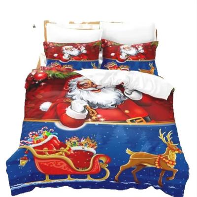 3D Weihnachts-Druck Bettbezug Bettwäsche-Set Bettdecke Kissenbezug Bettwäsche Twin Queen King Double Full Single