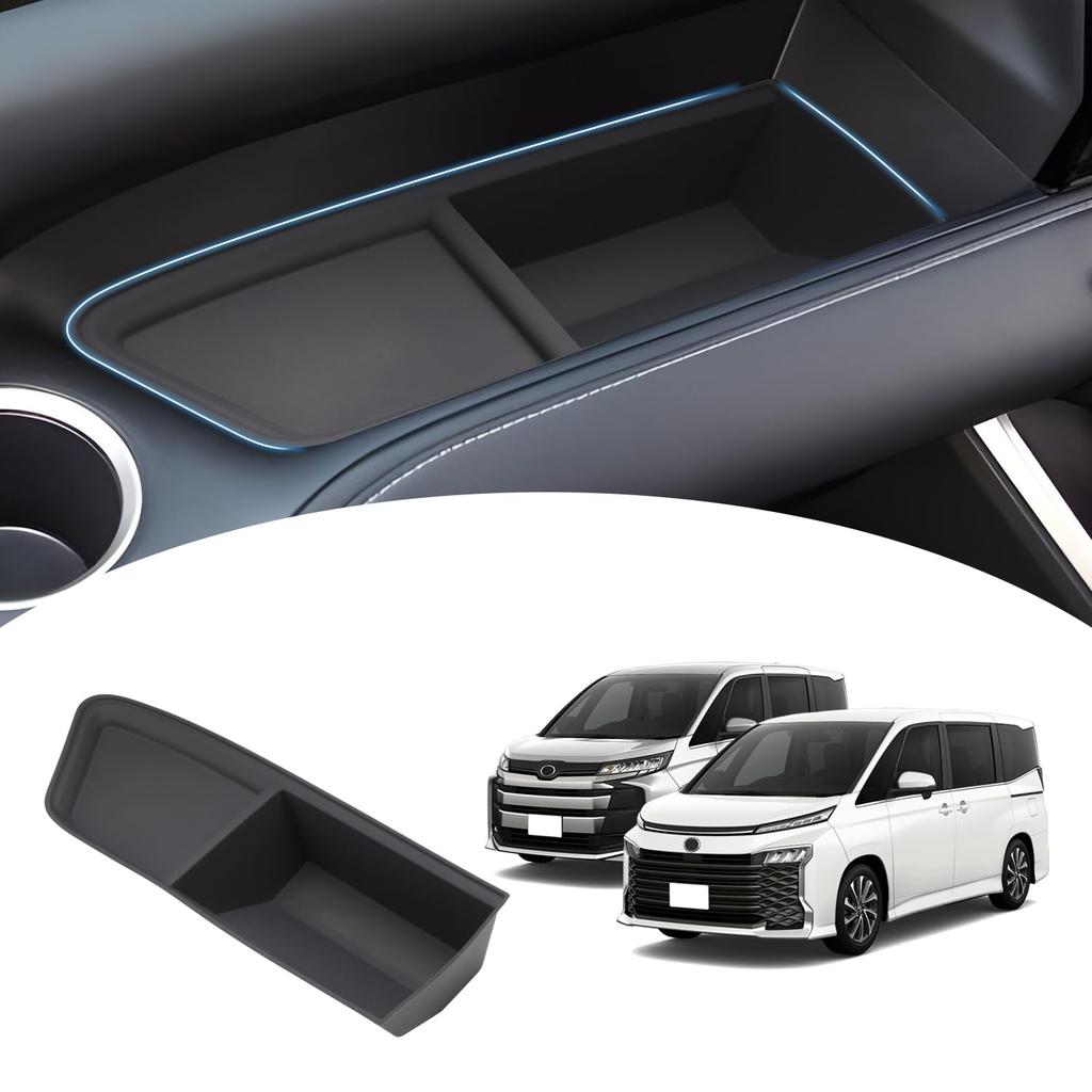 Mozan Compatible with Toyota Noah Voxy 90 Series Passenger Seat Open Tray Storage Box Glove Box VOXY NOAH 90 Storage Tray Car Storage Box Center