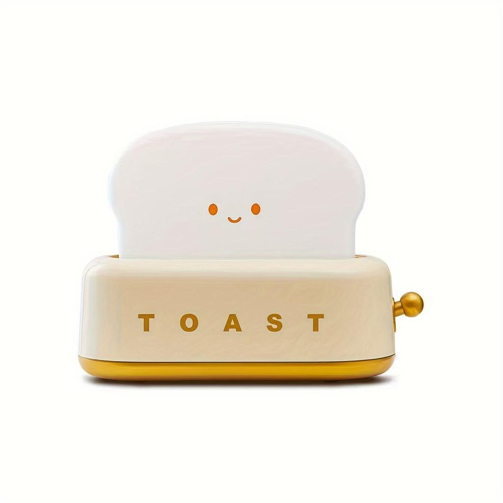 1PC Creative Toast Bread Machine Night Light Girl Gift Holiday Atmosphere Light Bedroom Bedside Companion, Sleeping Night Light