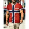 [Printe Football Jersey] Printe Esign-Not Texture Norway Jersey Short Sleeve T-Shirt - Men's Football Shirt