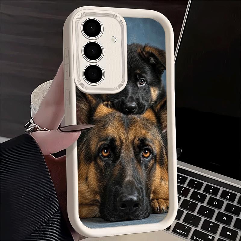 Phone Case for Samsung Galaxy S26 S25 Ultra S24 FE German Shepherd Dog Shell S23 Plus S22 + S21 S20 5G Soft Silicone Funda