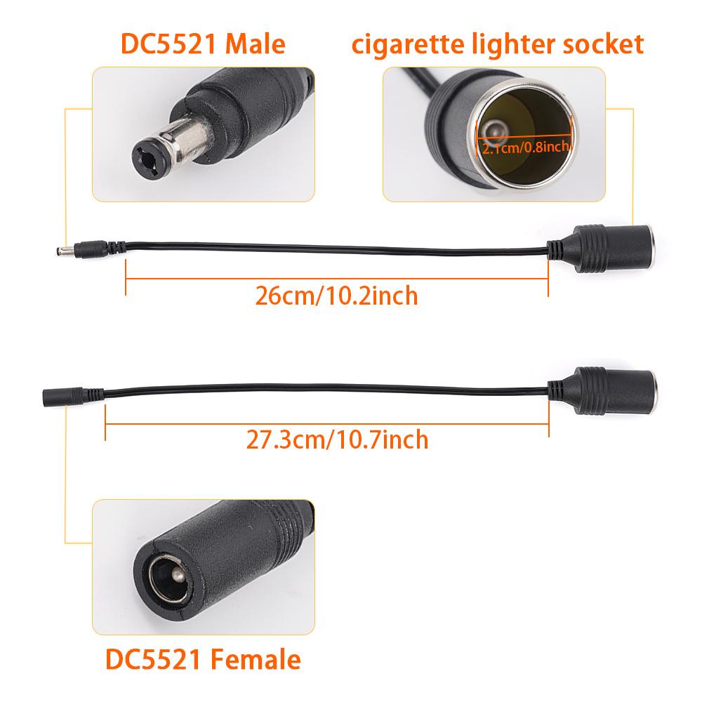 12/24V 20A Car Cigar Lighter Socket Splitter Plug Universal Connector Fast Charge Power Universal Adapter On Off Switch
