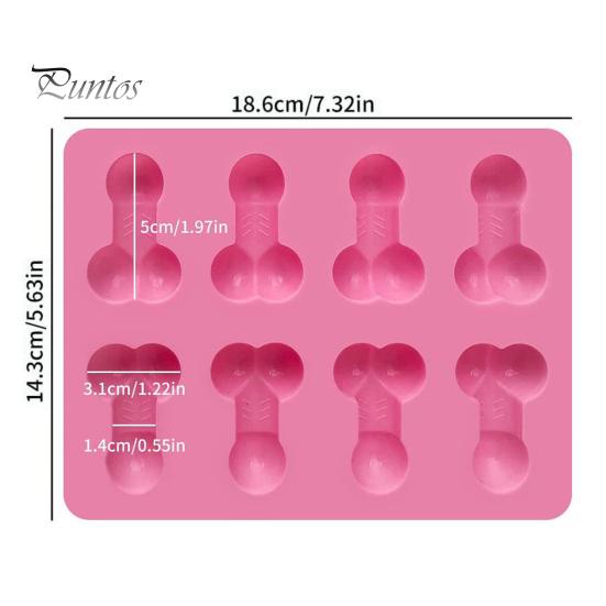 Non Stick Cake Mold Flexible Food Grade Unique Sexy Penis Ice Cube Mold Household Supplies
