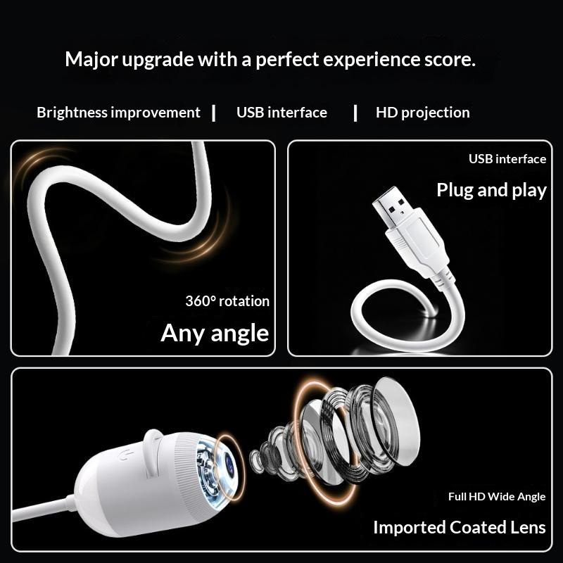 Usb Car Interior Roof Star Galaxy Projection Ambient Lighting 360° Adjustable Starry Sky Ambient Projector Light Touch Control