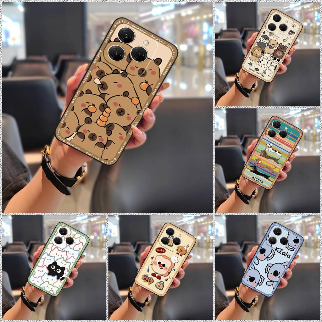 Durable Silicone Phone Case For Tecno Spark20 Pro/KJ6 Cute Dirt-resistant Anti-knock TPU Waterproof Soft Case Cartoon