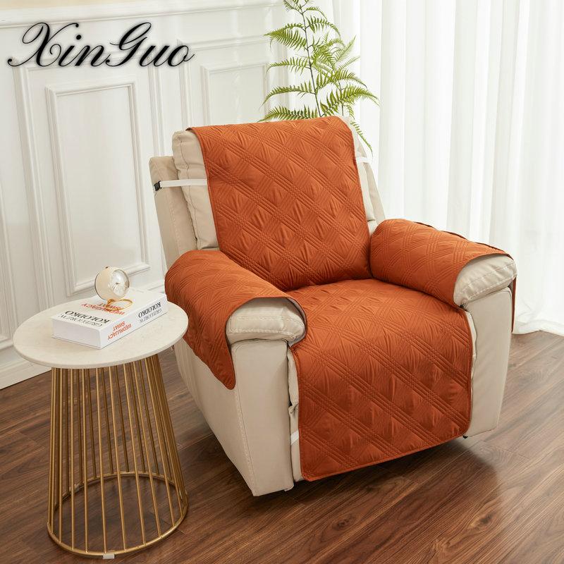 Rutschfestes Sofakissen, Gelenknaht, rautenförmiges Sofa, Chaiselongue-Kissen, Wohnzimmer-Einzelsitz-Sofabezug, Bezug mit Beinstützenkissen