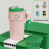 550ml Creative Coffee Cup With Doll Temperature Display Thermal Mug With Straw Stainless Steel Thermos Bottle Coffee Mug Tumbler