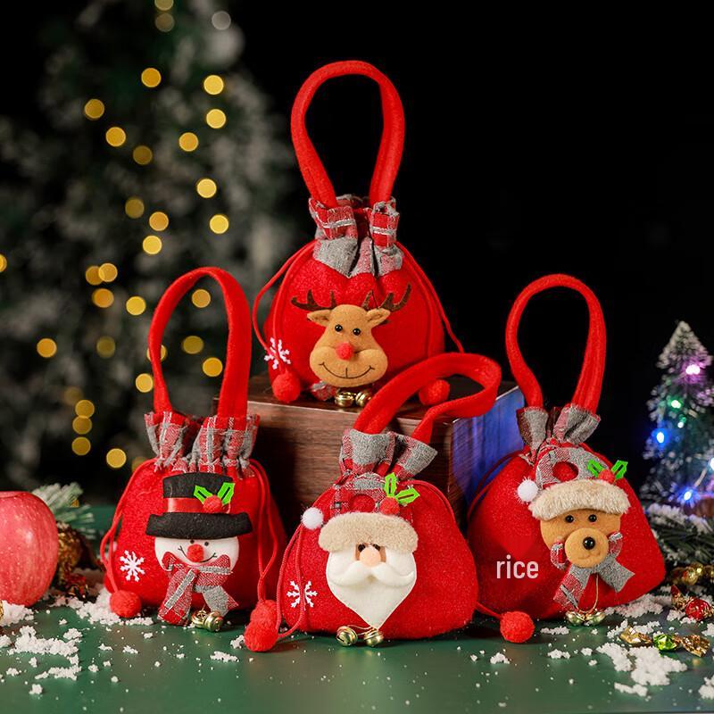 Рождественский подарочный шоппер 4 шт.