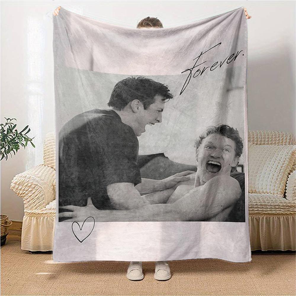 Forever Laughter Friendship Blanket Soft Throw Blanket For Home Bedroom Bed Sofa Travel Office Solid Christmas Blanket