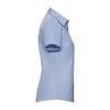 Russell Collection Womens/Ladies Herringbone Tailored Short-Sleeved Shirt