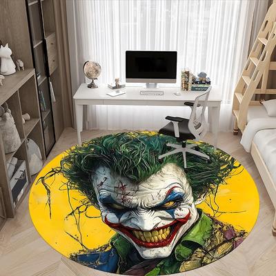 1 Stück Joker Clown Büro Runder Teppich, Unter Bürostühlen Schlafzimmer Wohnzimmer Heimdekoration, Raumdeko, In Verschiedenen Größen Erhältlich