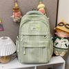 Plaid Backpack Student Class Commuter Schoolbag Women's Lightweight Multi-Compartment Large Capacity Backpack