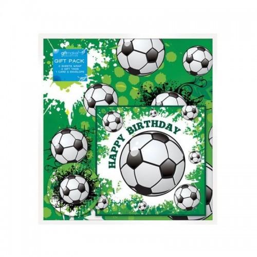Football Birthday Gift Wrap Sheets (Pack of 5)