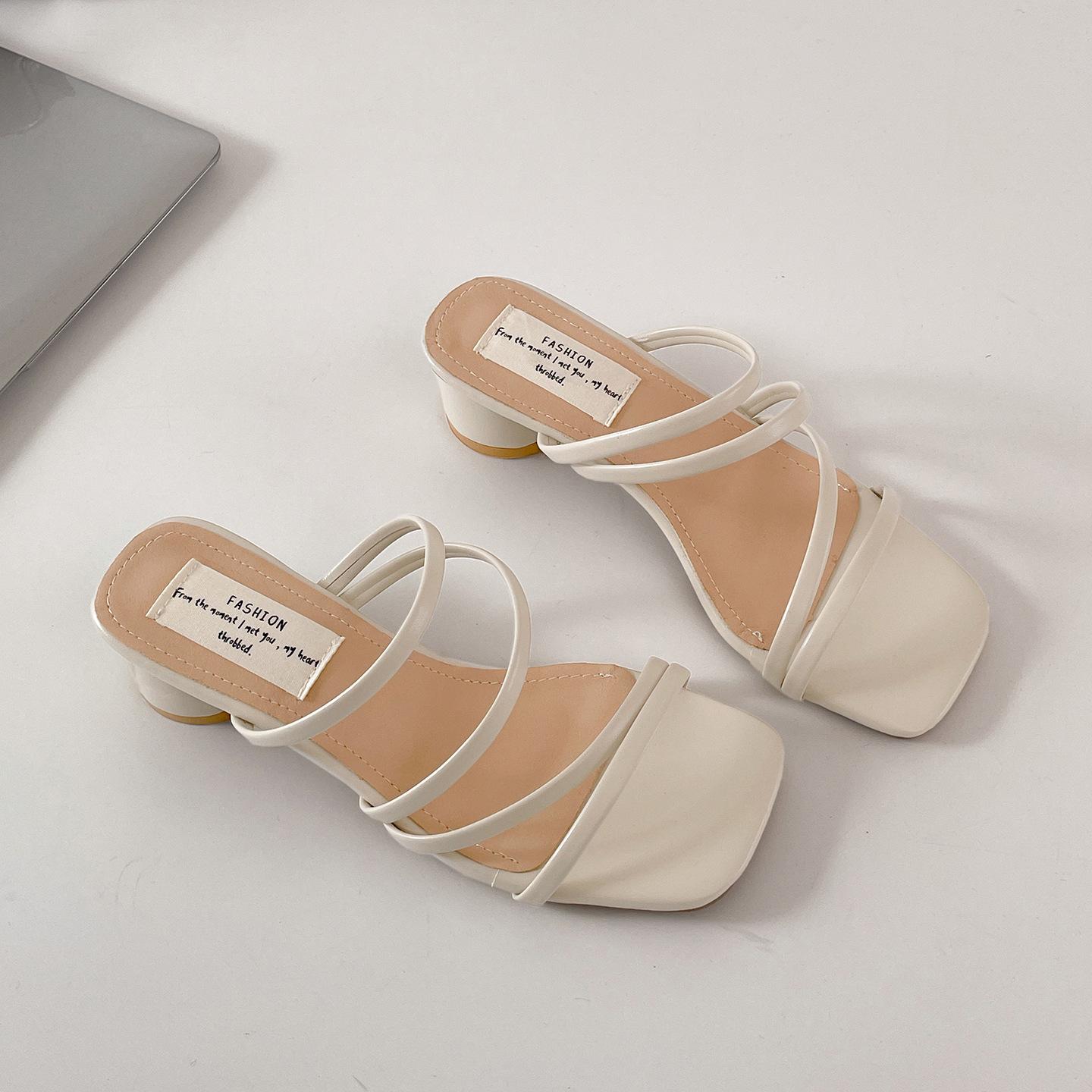 

Популярные серебристые феи ветер односложные толстые туфли на высоком каблуке женская летняя обувь 2025 новые увеличивающие рост французские крутые тапочки 40 абрикосовый