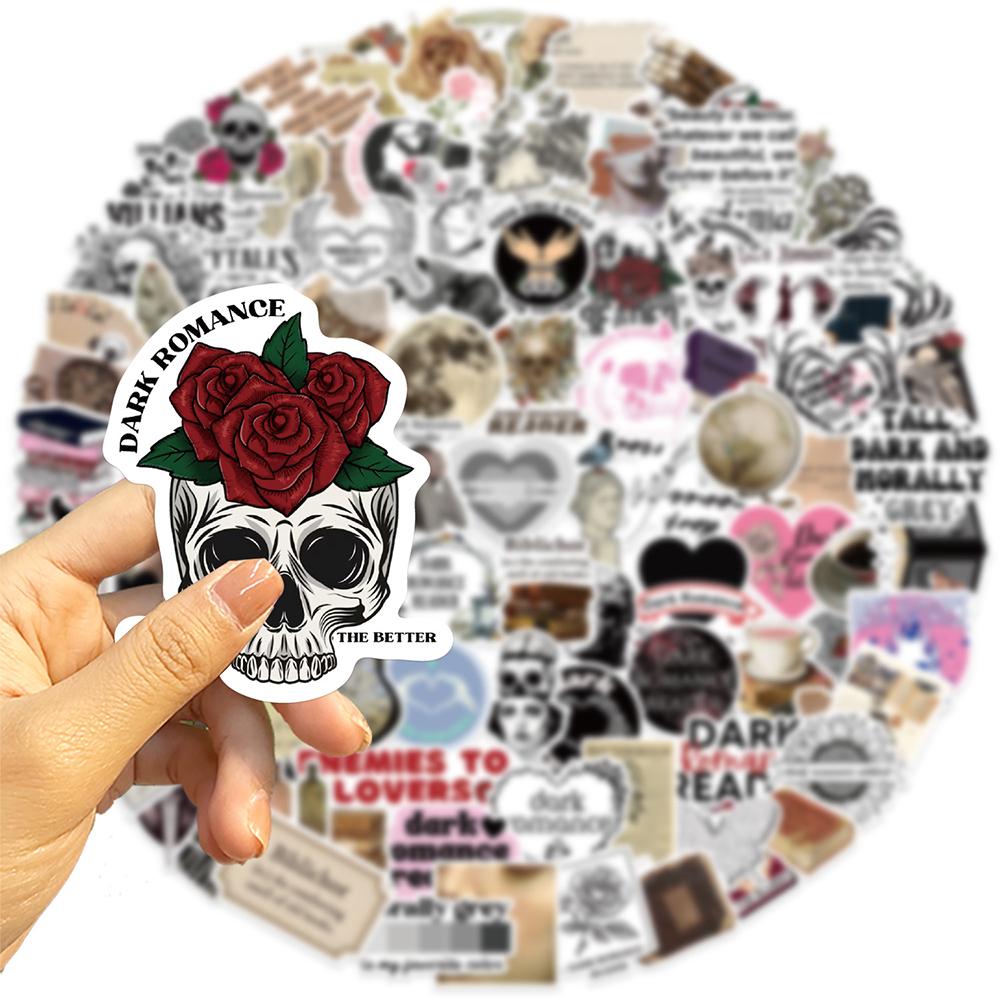 10/30/50/100pcs Boho Retro Dark Graffiti Stickers Aesthetic Decorative Skateboard Laptop Phone Cool DIY Cartoon Sticker Gifts