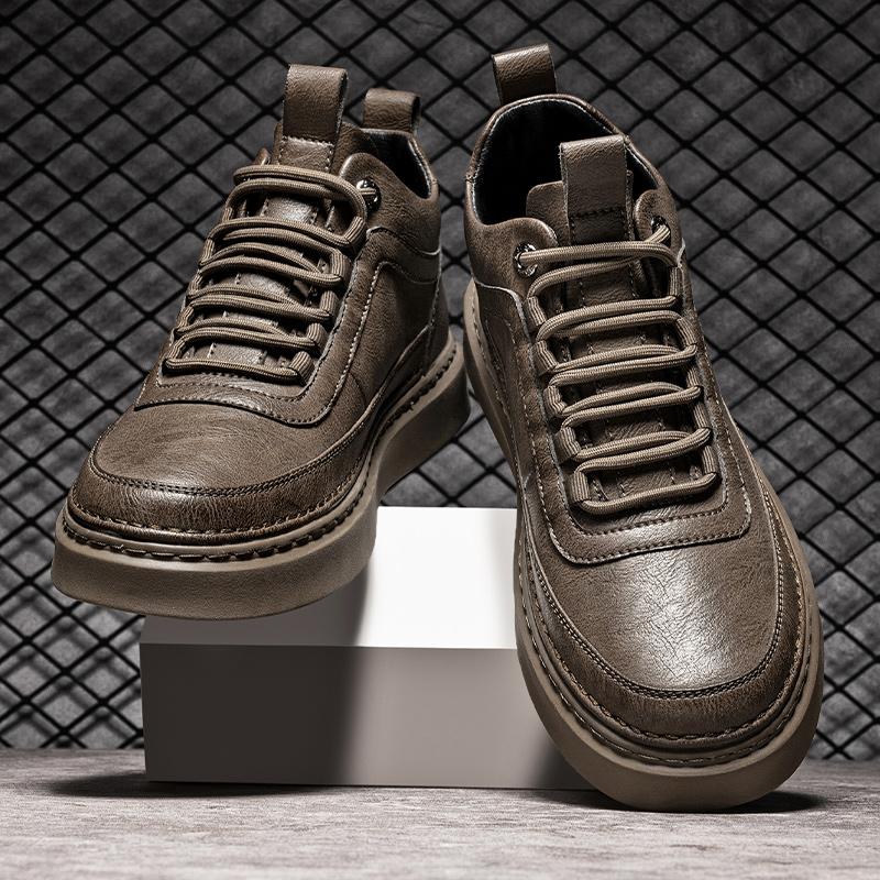Fashion High Quality Casual Leather Men Outdoor Oxford Boots New Handmade Flat Designer Retro Boots Comfy Antiskid Walking Driving Shoes