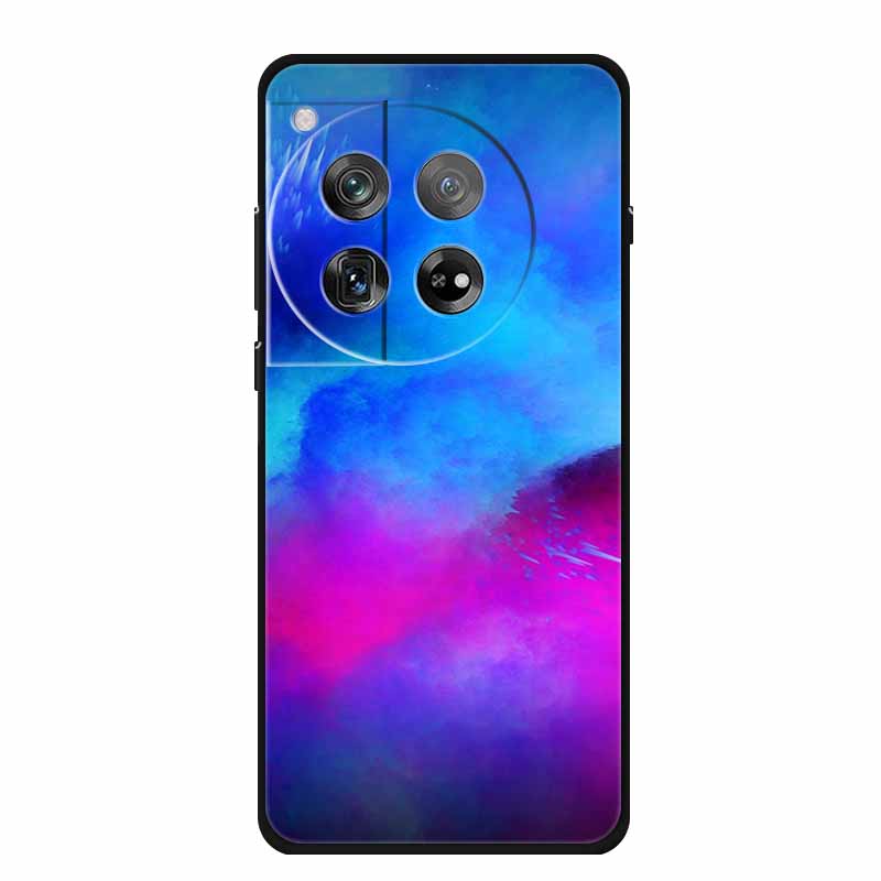 Marble Shell For OnePlus Ace 3 3 Pro Case Luxury Protector Soft Silicone Phone Cover for OnePlus 12R 12 R Colourful Black Fundas