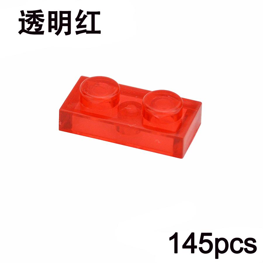 145Pcs MOC 1x2 Thin Plate Building Blocks - Educational Creative Bricks Compatible with 3023 for Kids