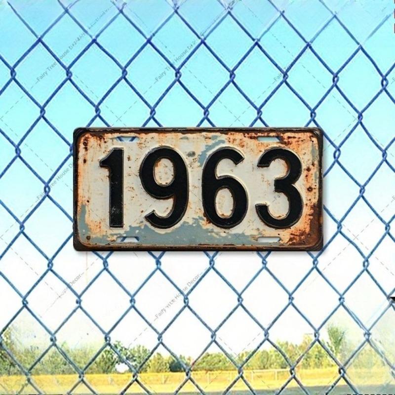 Retro Automobile Tin Signs, Vintage Car Metal Decor 15x30cm