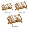 Solid Wood Small Bookshelf 33-50cm Simple Office Desktop Bedside Storage Rack for Children's Room