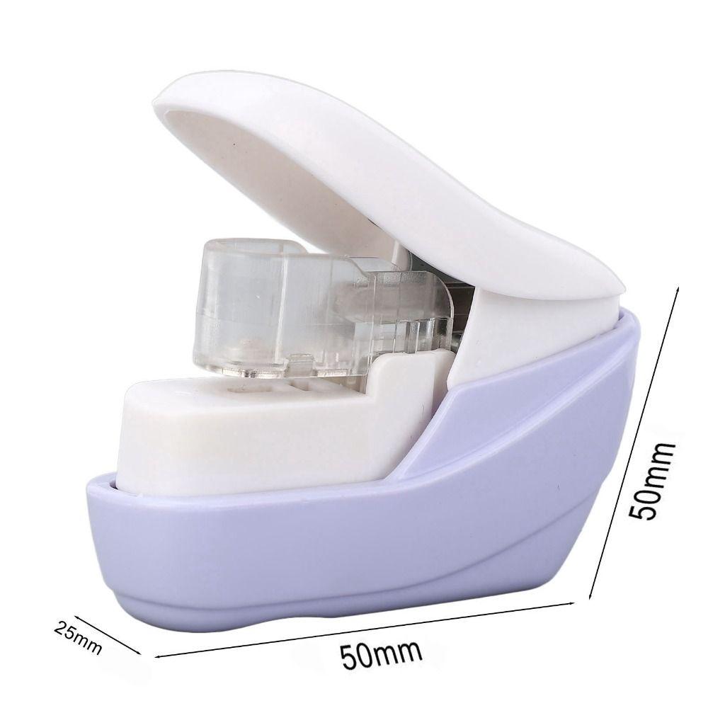 Compact No Staple Stapler Plastic Paper Stapler New Plastic Paper Binding Tool  Home Office