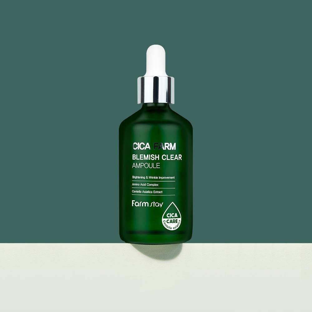 Farmstay Cica Farm Blemish Clear Ampoule Soothing Brightening 100ml