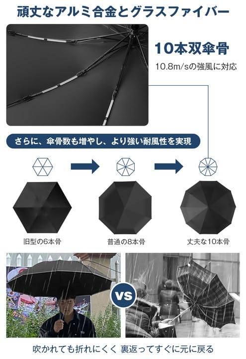 Folding Umbrella New Extra Large 10 Reflective Automatic Opening and Folding Umbrella for for Both Sunny and Rainy UV UV for Men and with Storage