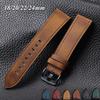 20mm 22mm Lederarmband für Samsung Galaxy Watch 7/6/5/4 40 44mm Gear Band Vintage Armband für Xiaomi für Casio 18mm 24mm Band