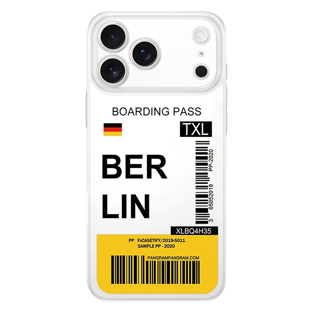 World City Travel Ticket New York London Phone Case For iPhone 17 Air 16E 16 11 15 14 Pro MAX 12 13 7 8 Plus SE Easter Cover