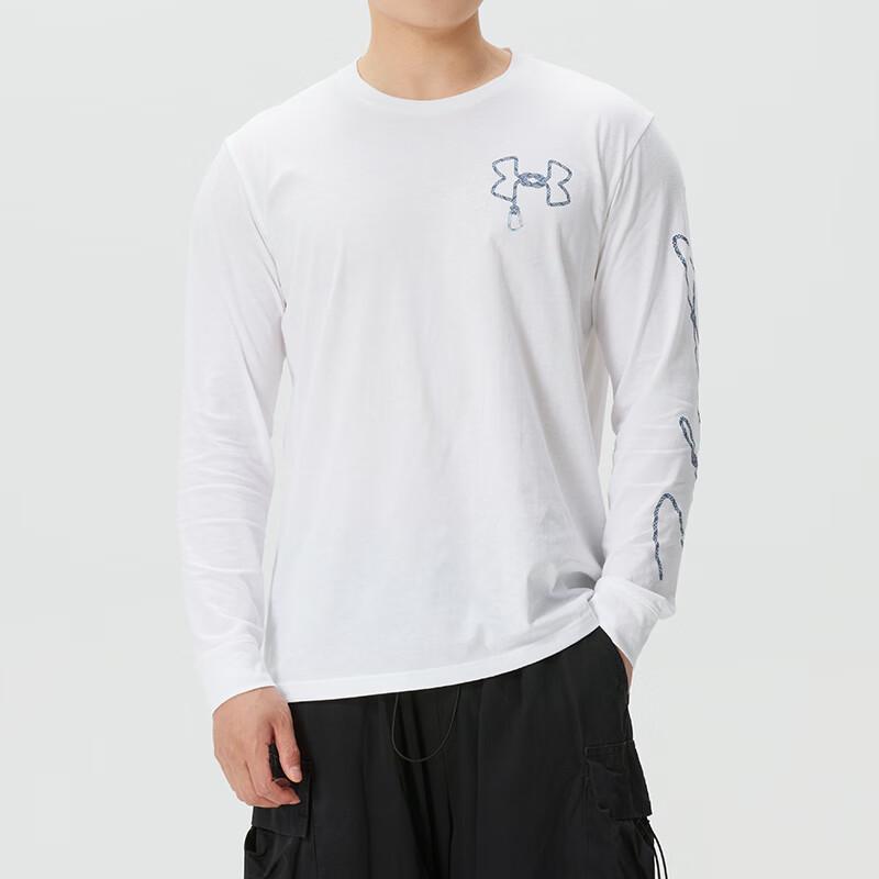 Under Armour Men s Long-Sleeve Sports Lifestyle T-Shirt M белый