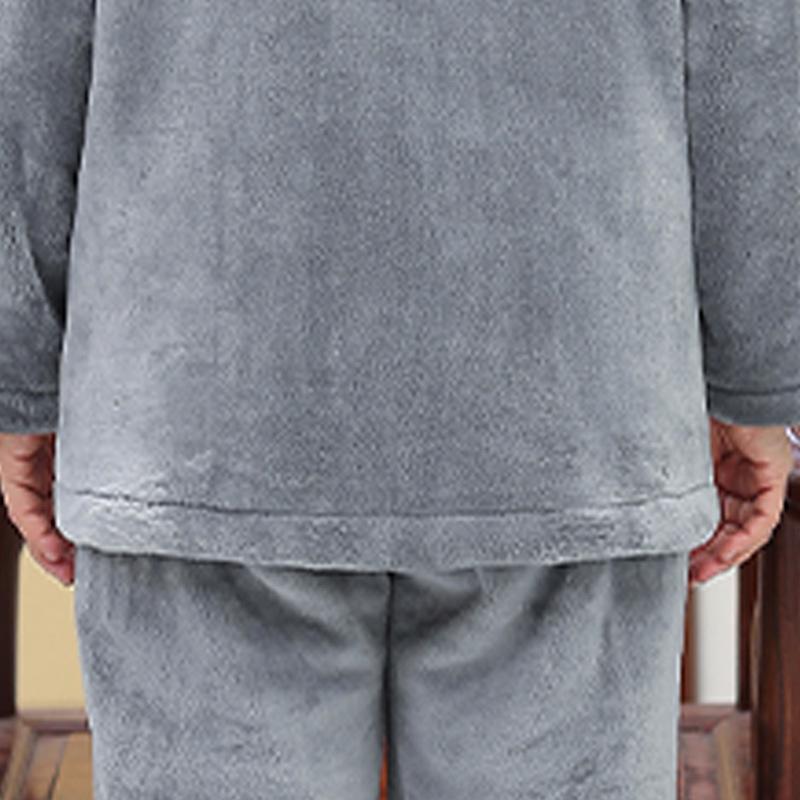 Gemütliches Samt-Flanell-Pyjama-Set für Damen - Warme Herbst-/Winterbekleidung