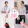 Sliding Id Badge Holder Black Plastic Card Case Protector Pouch With Clear Window For School Id Credit Cards Key Cards