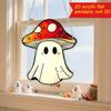 Cartoon Halloween Ghostly 2D Flat Acrylic Wall Decors Light Hanging Craft Ornament For Home Office School Decoration