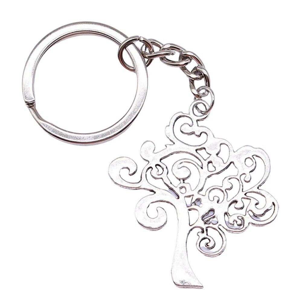 Tree Of Life Klíčenky Ozdoby Předměty Výroba šperků Velikost prstenu 28 mm