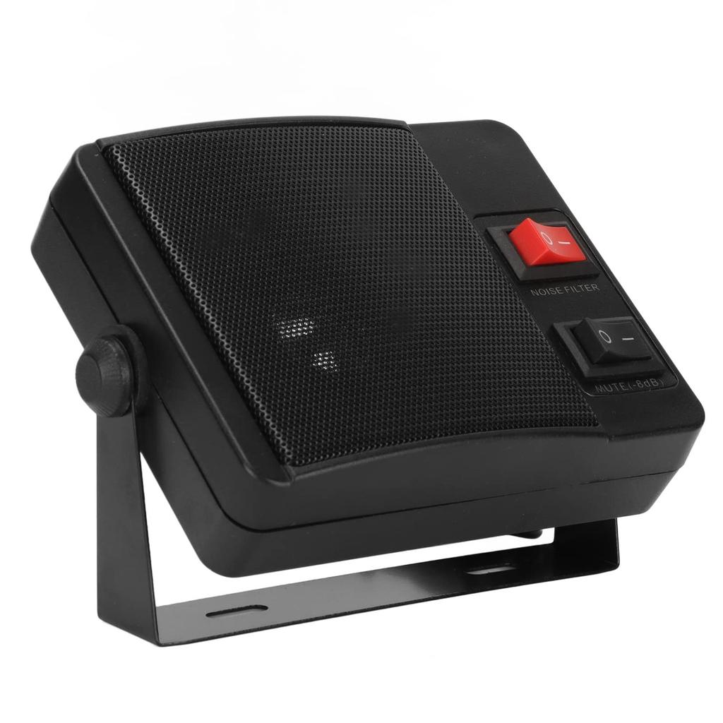 Speaker, Car Radio Speaker, Stable Clear Sound External Communication Speaker with Base, Radio Speaker for Yaesu, Kenwood, ICOM