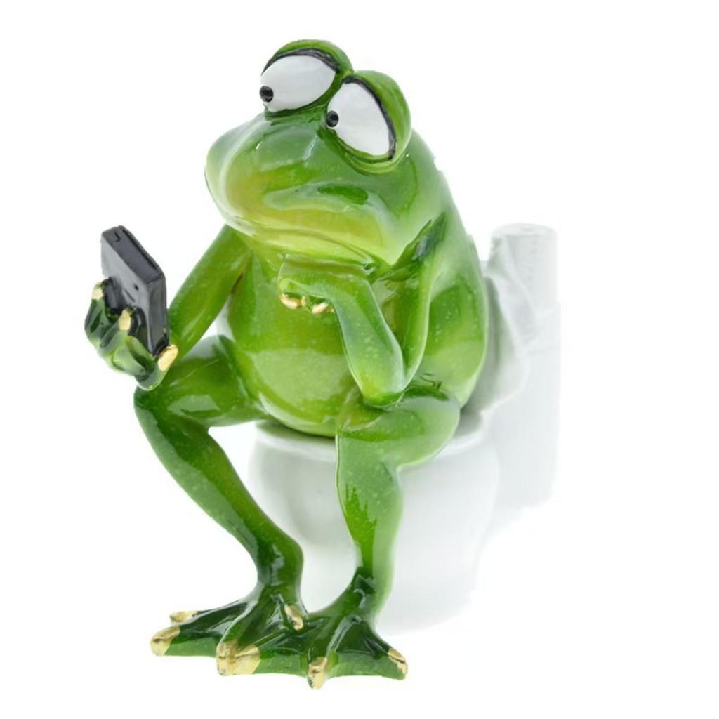 European Home Decoration Sitting The Toilet Looking At The Phone Pen Holder Storage