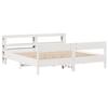 VidaXL Bed Frames and Headboard White 180x200 Cm Solid Pine Wood, Bed, Bedroom Furniture, Wooden Bed, Bed 3306178
