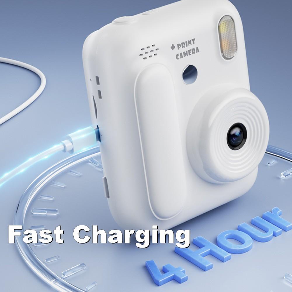 Kids Instant Camera Color Printing Camera 32GB 1080P Thermal Print Digital Camera Print Photo Video Games Music Children Gift