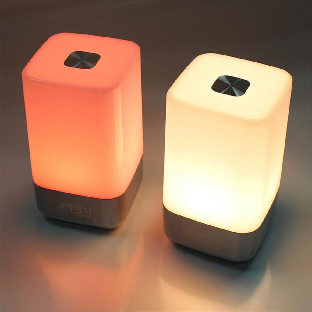 Wake Up Light Alarm Clock Bedsides Lamp With Sunrising Sunset Simulation For Natural Awake Bedsides Table Lamp
