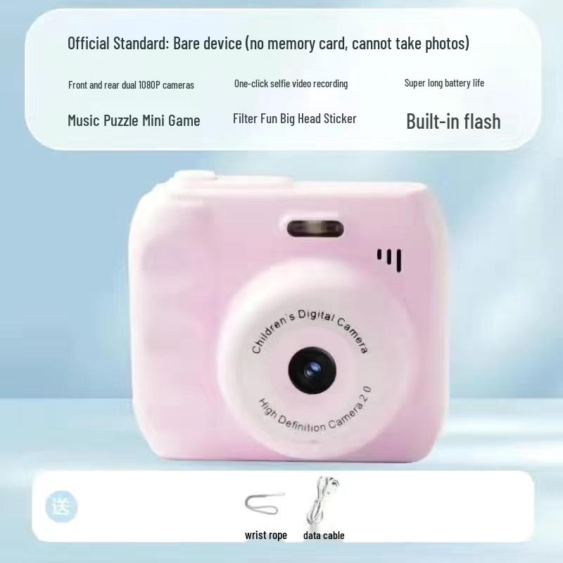 HD Dual Camera Instant Camcorder: Cute Campus & Party Photo Transfer Digital Camera