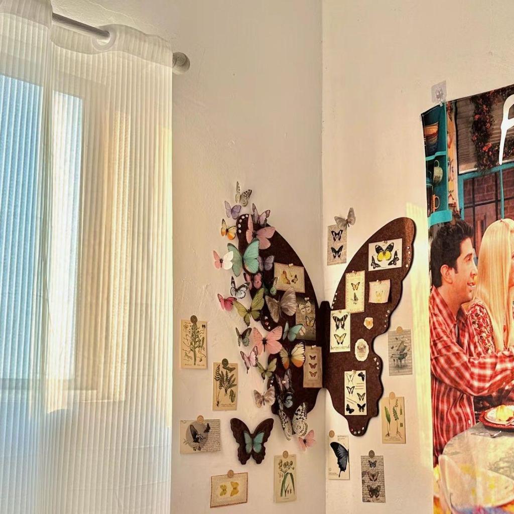 Französische Schmetterling Filz Wandsticker für Schlafzimmer & Wohnzimmer