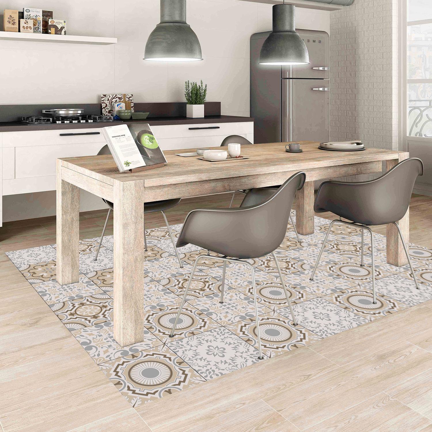 

Утолщенная напольная плитка с кожурой и приклеиванием, виниловый пол, водонепроницаемая нескользящая виниловая плитка, съемные наклейки, плитка для кухни, гостиной, спальни, ванной комнаты 20×20CM×5pcs