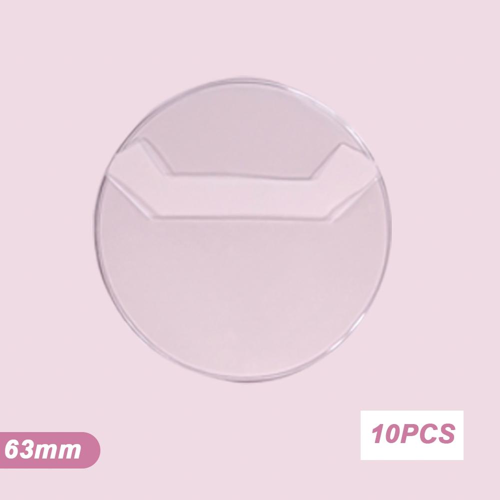 

10pcs Transparent Badge Display Sleeve Round Card Storage Case Anime Badges Decoration PVC Protector 63mm