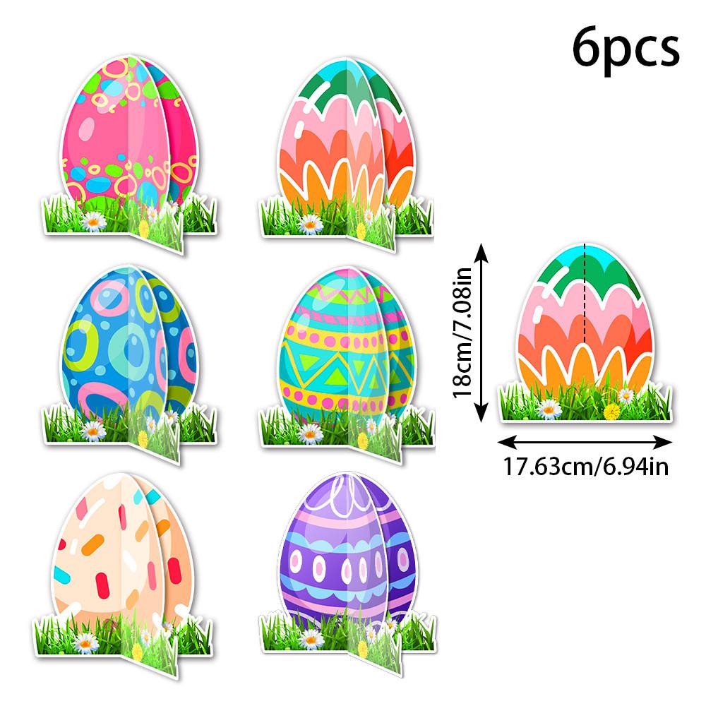 

Table Paper Egg Card Insertion Ornament With Doublesided Design For Event Easter