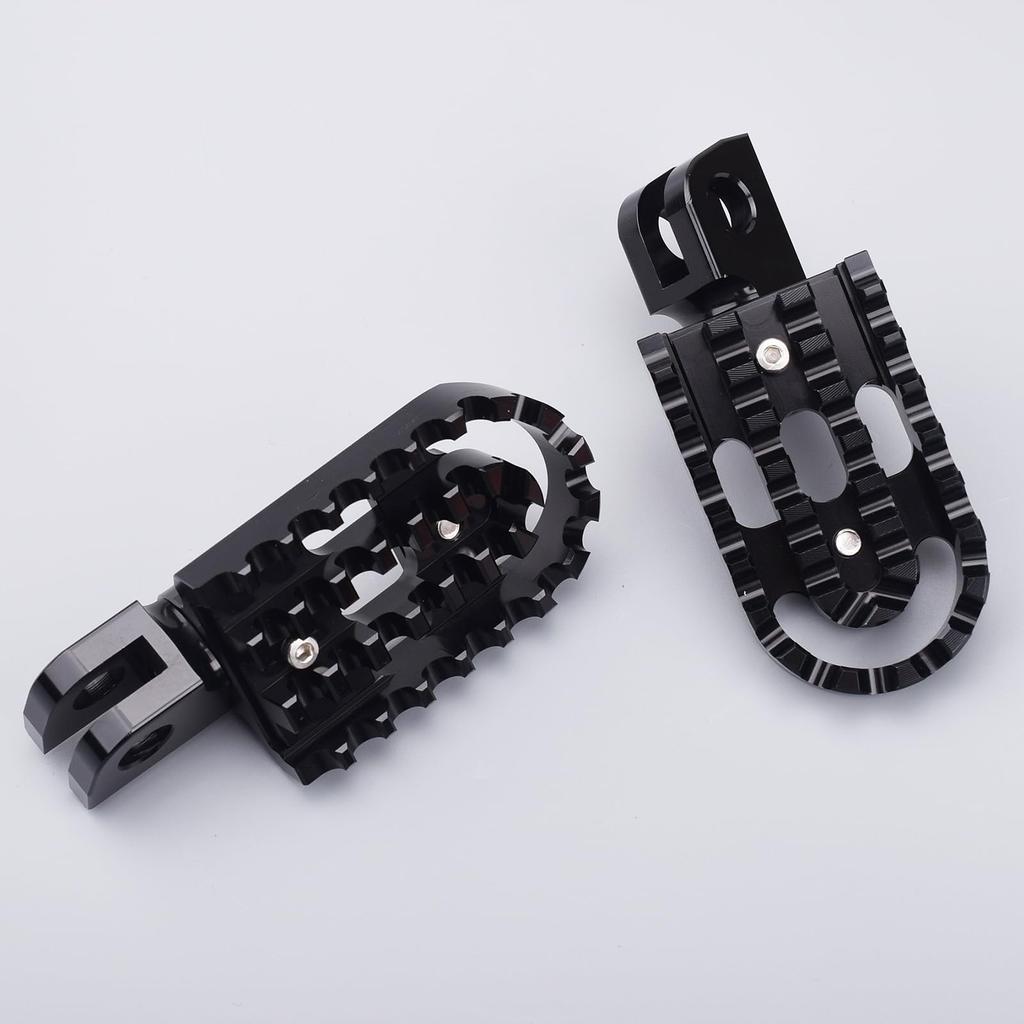 Verstellbares Motorrad-Trittbrett-Set für Kawasaki Eliminator/SE (24) ELIMINATOR400 (Schwarz)