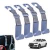 Yousheng 4Pcs Car Headrest Hooks Bag Hanger Seat Back Organizer Clips Automatic Fastening Hooks Car Interior Accessories