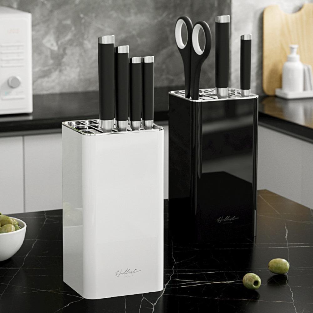 with Anti-slip Mat Knives Stand Plastic Knives Storage Box Household Inserted Knives Holder  Desk